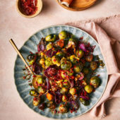 Sponsored: Smashed Brussels sprouts with Prosciutto di Parma crumbs 