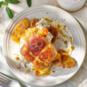 Hot cross bun eggy bread