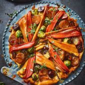 Christmas veggie tarte tatin