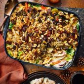 Turkey and chestnut crumble
