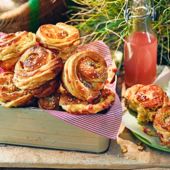 Ham and cheese cruffins 