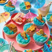 Beach bum cupcakes
