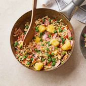 Ham and pineapple fried rice
