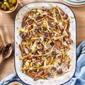 Cheeseburger loaded fries