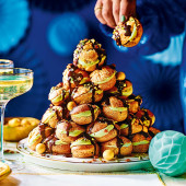 Dubai chocolate profiteroles