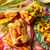 Mauritian vindaye prawns