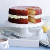 Lemon drizzle layer cake