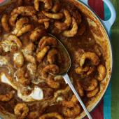 Tangy quick prawn curry