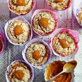 Banana and caramel muffins