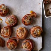 Pork, apricot and bacon stuffing balls