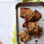 Apple and raisin quinoa slices