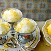 Lemon and limoncello granita 