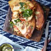 Prawn quesadillas 
