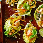 Asian crayfish lettuce cups
