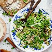 Summer herb pasta salad
