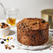 Tropical fruit and nut cake 