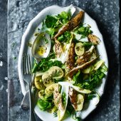 Scandi potato and mackerel salad