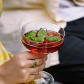 Pomegranate and mint Mimosa