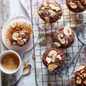 Mini banana loaf muffins