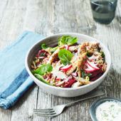 Mackerel and beet bowl