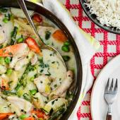 Zingy lemon chicken casserole