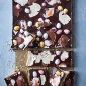 Millionaire’s shortbread Easter traybake 