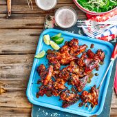 Coal-roasted Marmite chicken wings