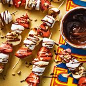 Banana split on a stick
