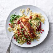 Sticky orange-glazed salmon