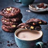 Triple chocolate chip cookies