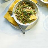 Lemony courgette 'risotto'