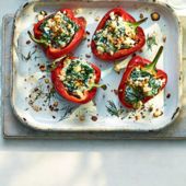 Spanakopita-stuffed peppers