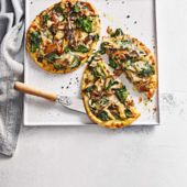 Mushroom melt flatbreads