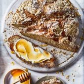 Banana and walnut soda bread