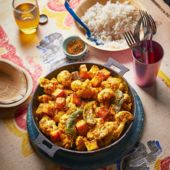 Cauliflower and paneer torkari 