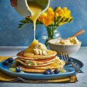 Sponsored: Clotted cream pancakes with lemon curd