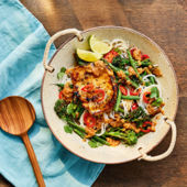 Pork satay noodles