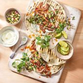 Chipotle steak tacos with cucumber salsa