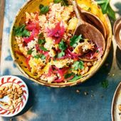 Crispy fried rice salad