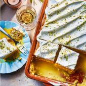 Saffron and honey tres leches