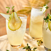 Ginger and pear cider sparkler