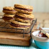 Chocolate orange cookie sandwiches