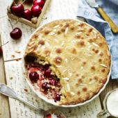 Cherry Bakewell pudding