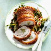 Italian stuffed roast pork