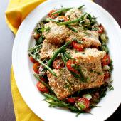 Crispy salt and pepper salmon