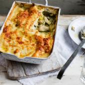 Chicken and watercress lasagne