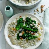 Gorgonzola and broccoli risotto