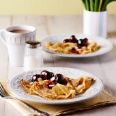 Cherry bakewell pancakes 