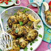 Barbecued chicken with chermoula