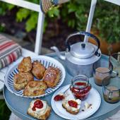 Wensleydale cheese and double mustard scones